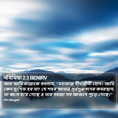 নহিমিয়া 2:3 BENIRV Bible Verse Image