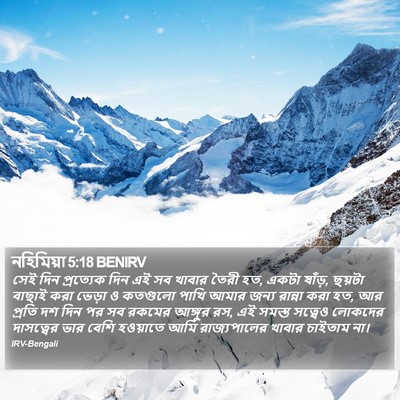 নহিমিয়া 5:18 BENIRV Bible Verse Image