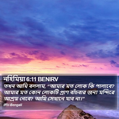 নহিমিয়া 6:11 BENIRV Bible Verse Image