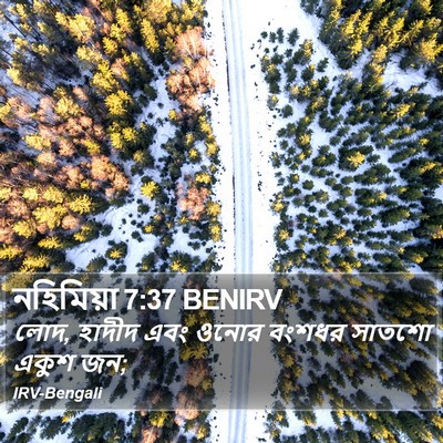 নহিমিয়া 7:37 BENIRV Bible Verse Image