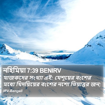 নহিমিয়া 7:39 BENIRV Bible Verse Image