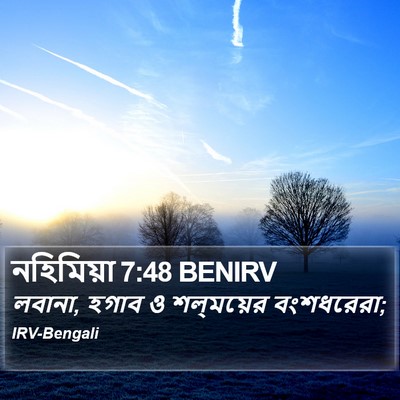 নহিমিয়া 7:48 BENIRV Bible Verse Image