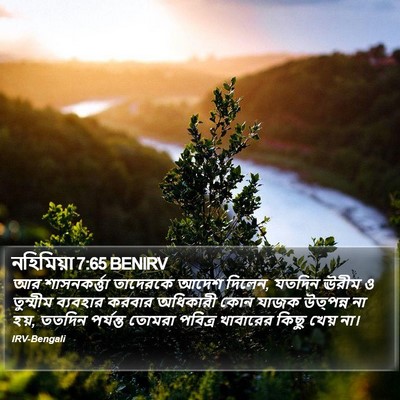 নহিমিয়া 7:65 BENIRV Bible Verse Image