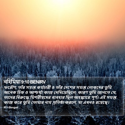 নহিমিয়া 9:10 BENIRV Bible Verse Image