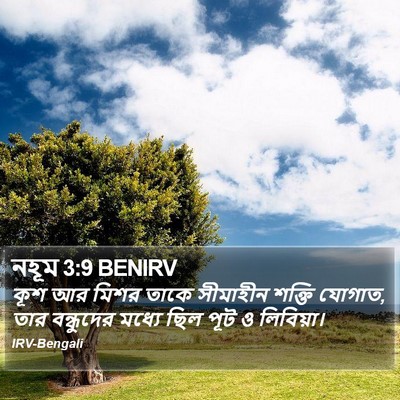 নহূম 3:9 BENIRV Bible Verse Image