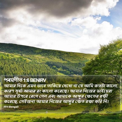 পৰমগীত 1:6 BENIRV Bible Verse Image