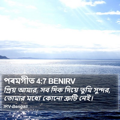 পৰমগীত 4:7 BENIRV Bible Verse Image