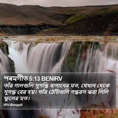 পৰমগীত 5:13 BENIRV Bible Verse Image