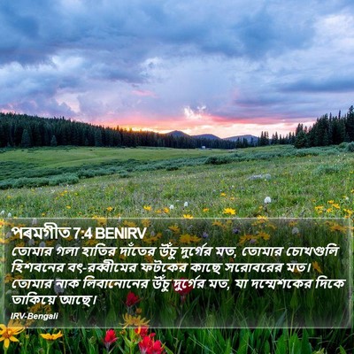 পৰমগীত 7:4 BENIRV Bible Verse Image