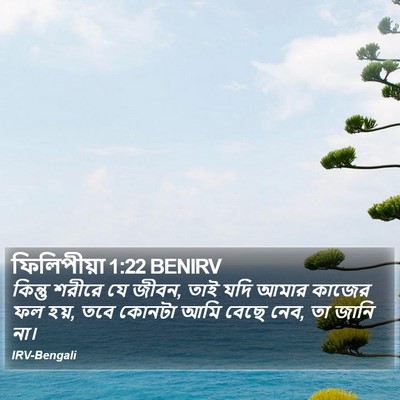 ফিলিপীয়া 1:22 BENIRV Bible Verse Image