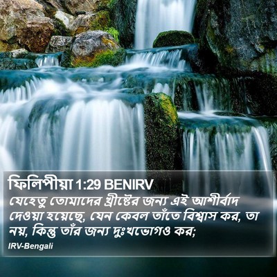 ফিলিপীয়া 1:29 BENIRV Bible Verse Image