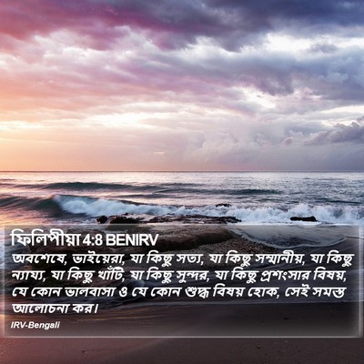 ফিলিপীয়া 4:8 BENIRV Bible Verse Image