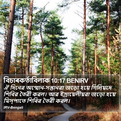 বিচাৰকর্তাবিলাক 10:17 BENIRV Bible Verse Image