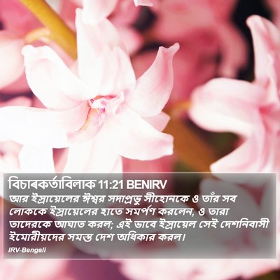 বিচাৰকর্তাবিলাক 11:21 BENIRV Bible Verse Image