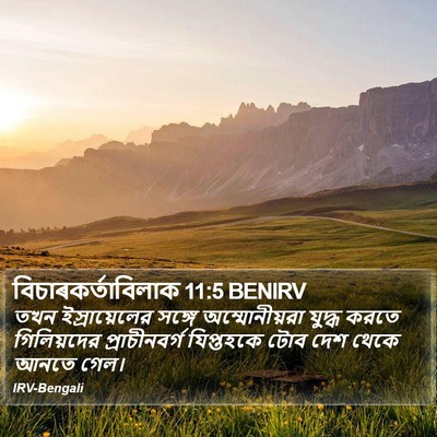 বিচাৰকর্তাবিলাক 11:5 BENIRV Bible Verse Image