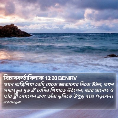 বিচাৰকর্তাবিলাক 13:20 BENIRV Bible Verse Image