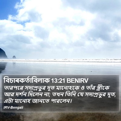 বিচাৰকর্তাবিলাক 13:21 BENIRV Bible Verse Image