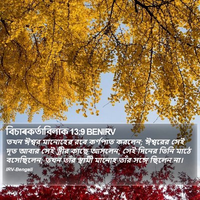 বিচাৰকর্তাবিলাক 13:9 BENIRV Bible Verse Image