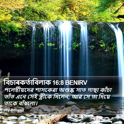 বিচাৰকর্তাবিলাক 16:8 BENIRV Bible Verse Image