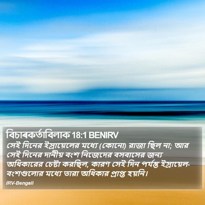 বিচাৰকর্তাবিলাক 18:1 BENIRV Bible Verse Image