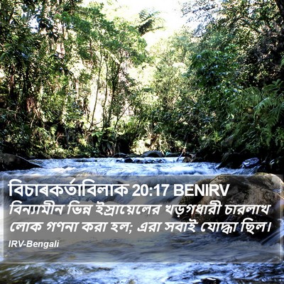 বিচাৰকর্তাবিলাক 20:17 BENIRV Bible Verse Image