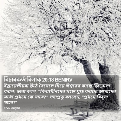বিচাৰকর্তাবিলাক 20:18 BENIRV Bible Verse Image