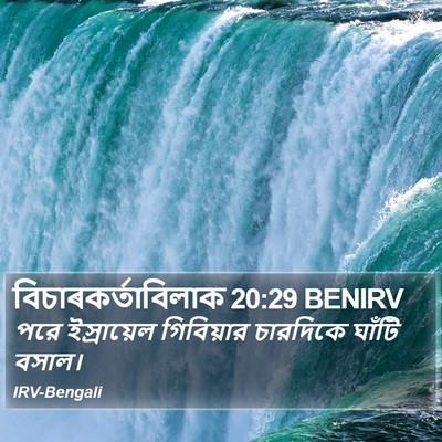 বিচাৰকর্তাবিলাক 20:29 BENIRV Bible Verse Image
