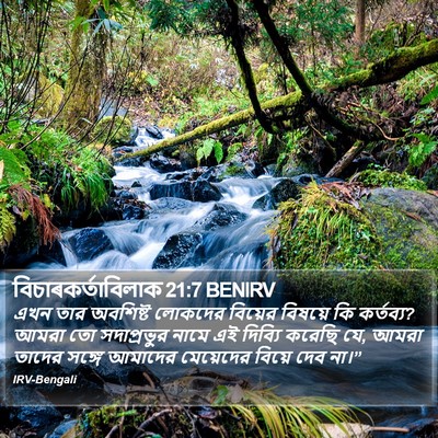বিচাৰকর্তাবিলাক 21:7 BENIRV Bible Verse Image