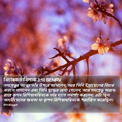 বিচাৰকর্তাবিলাক 3:10 BENIRV Bible Verse Image