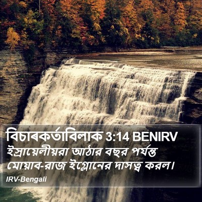 বিচাৰকর্তাবিলাক 3:14 BENIRV Bible Verse Image