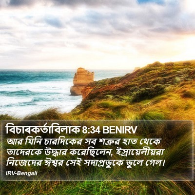 বিচাৰকর্তাবিলাক 8:34 BENIRV Bible Verse Image
