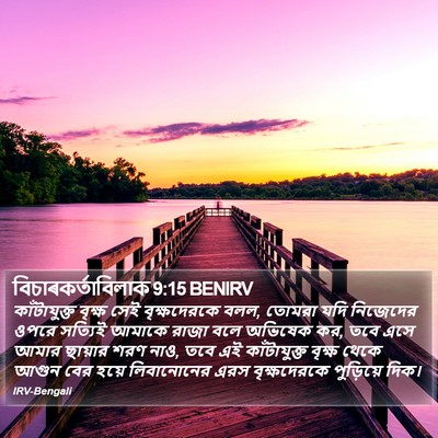 বিচাৰকর্তাবিলাক 9:15 BENIRV Bible Verse Image