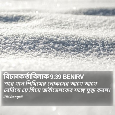 বিচাৰকর্তাবিলাক 9:39 BENIRV Bible Verse Image