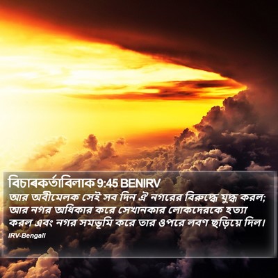 বিচাৰকর্তাবিলাক 9:45 BENIRV Bible Verse Image