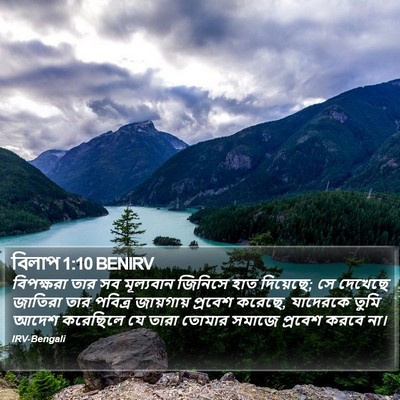 বিলাপ 1:10 BENIRV Bible Verse Image
