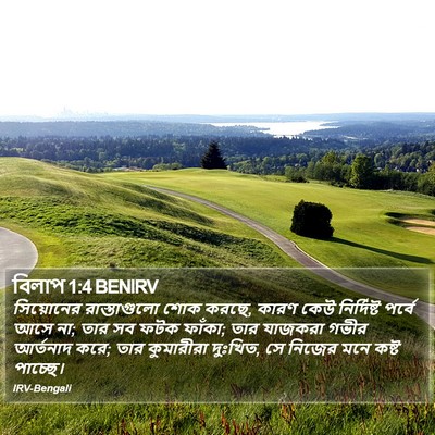 বিলাপ 1:4 BENIRV Bible Verse Image