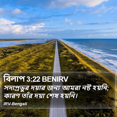 বিলাপ 3:22 BENIRV Bible Verse Image