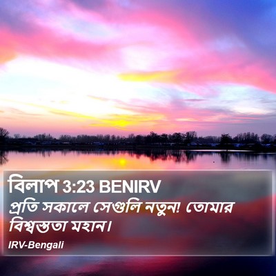 বিলাপ 3:23 BENIRV Bible Verse Image