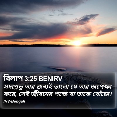 বিলাপ 3:25 BENIRV Bible Verse Image