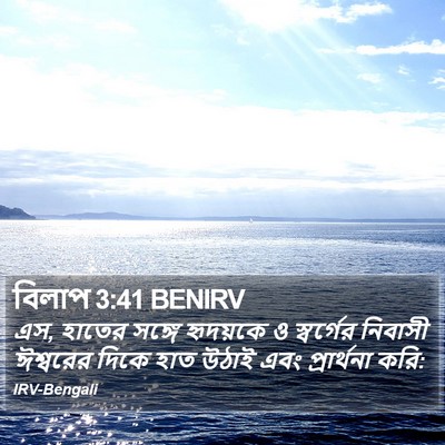 বিলাপ 3:41 BENIRV Bible Verse Image