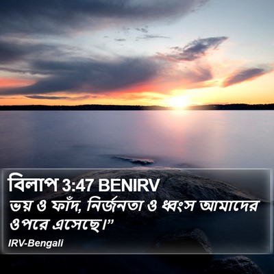 বিলাপ 3:47 BENIRV Bible Verse Image