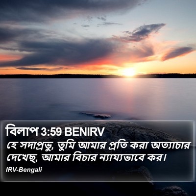 বিলাপ 3:59 BENIRV Bible Verse Image