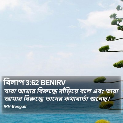 বিলাপ 3:62 BENIRV Bible Verse Image