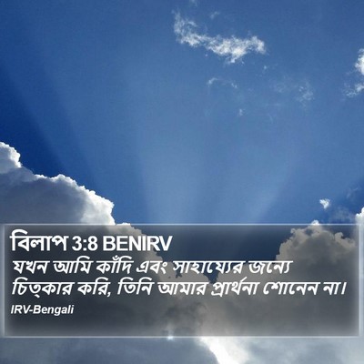 বিলাপ 3:8 BENIRV Bible Verse Image