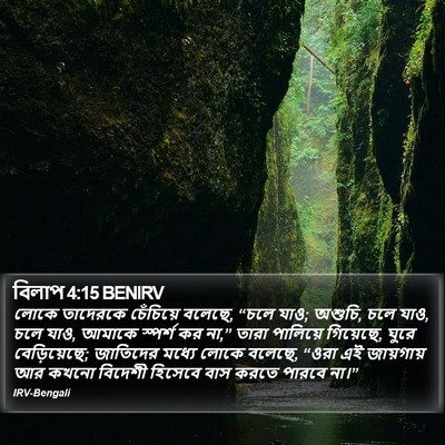 বিলাপ 4:15 BENIRV Bible Verse Image