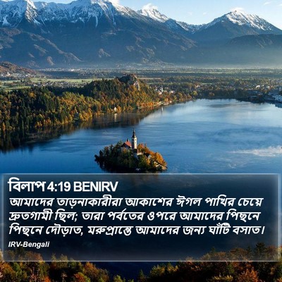 বিলাপ 4:19 BENIRV Bible Verse Image