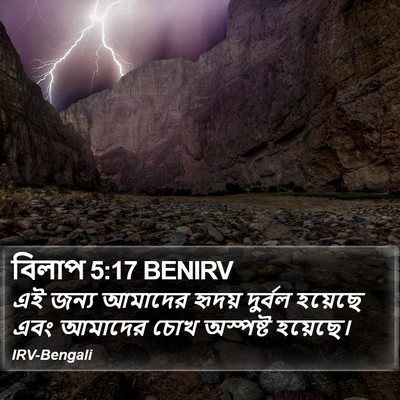 বিলাপ 5:17 BENIRV Bible Verse Image