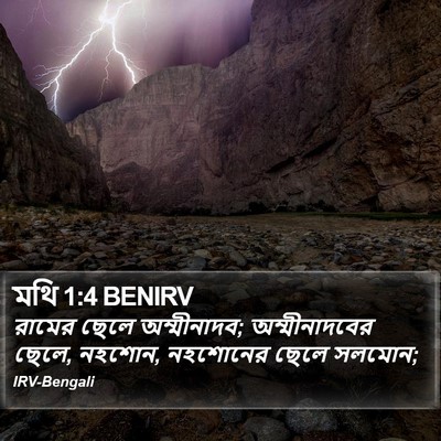 মথি 1:4 BENIRV Bible Verse Image