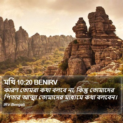মথি 10:20 BENIRV Bible Verse Image