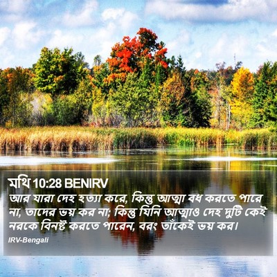 মথি 10:28 BENIRV Bible Verse Image